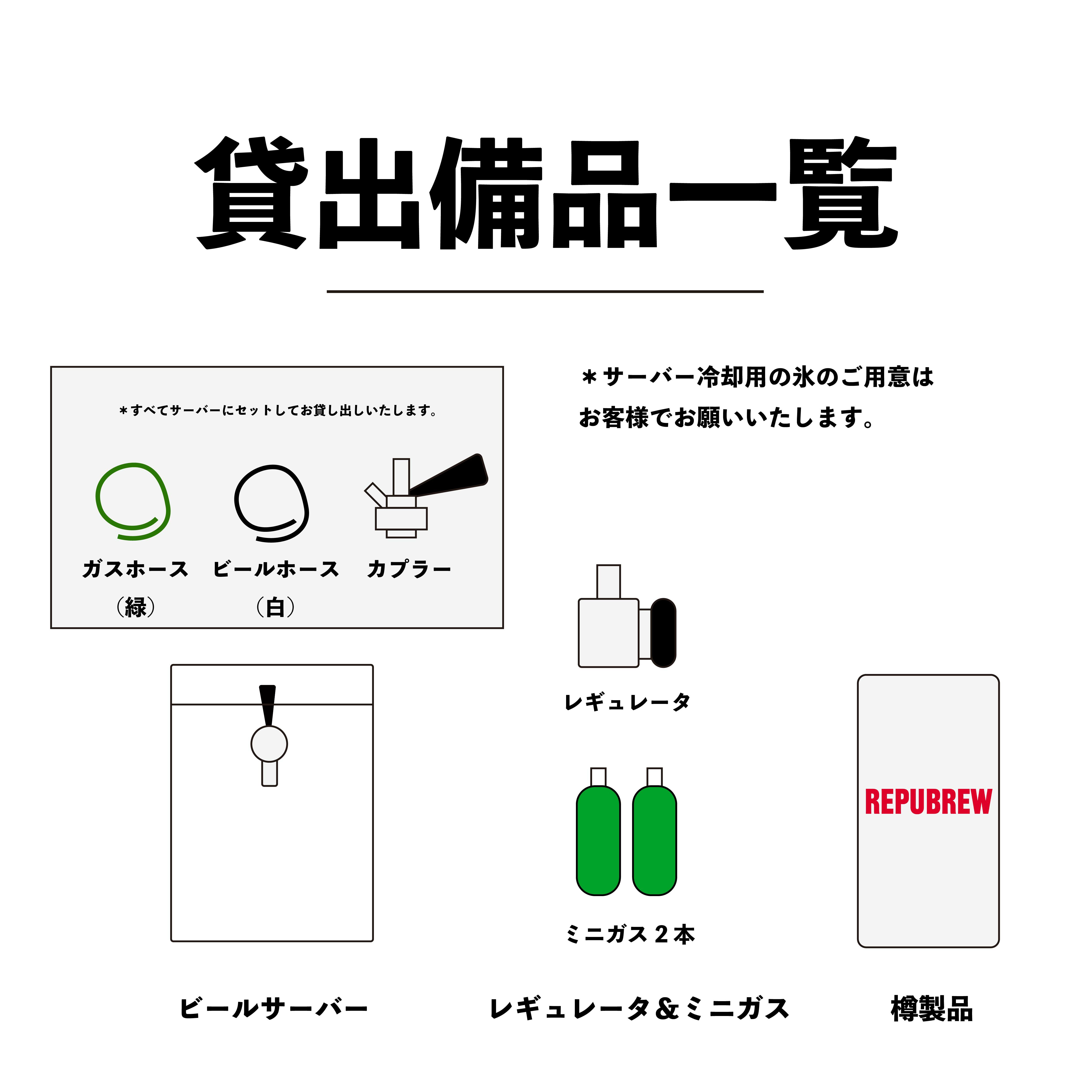 リパレンタル 【樽+サーバー】＊工場引き取り＊ | Repubrew